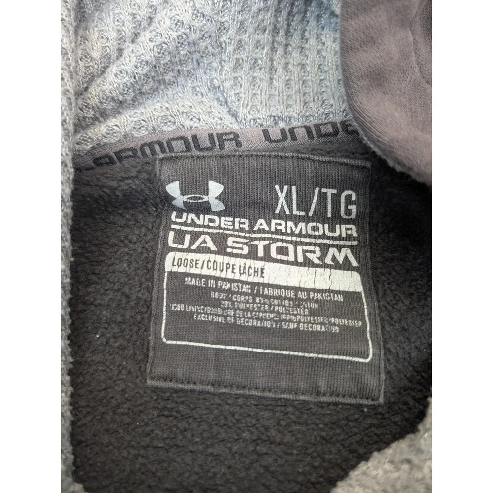 Under Armour Hoodie Mens‎ XL Gray UA Storm Pullover Kangaroo Pocket Logo